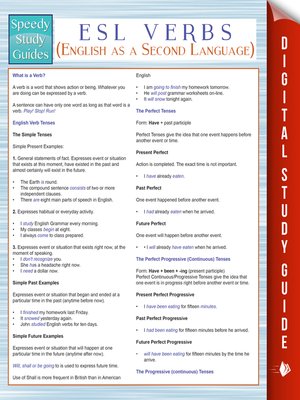 ESL Verbs - ebook